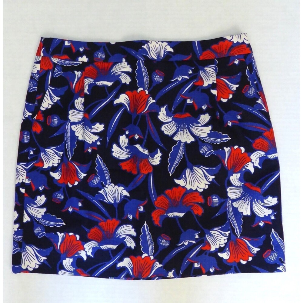 NEW J.Crew Women Pencil Skirt Basketweaver Sz 6 Floral $70
